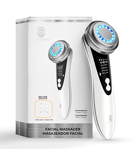 Masajeador Facial con fototerapia de luz Fr o Calor. Cleoskin